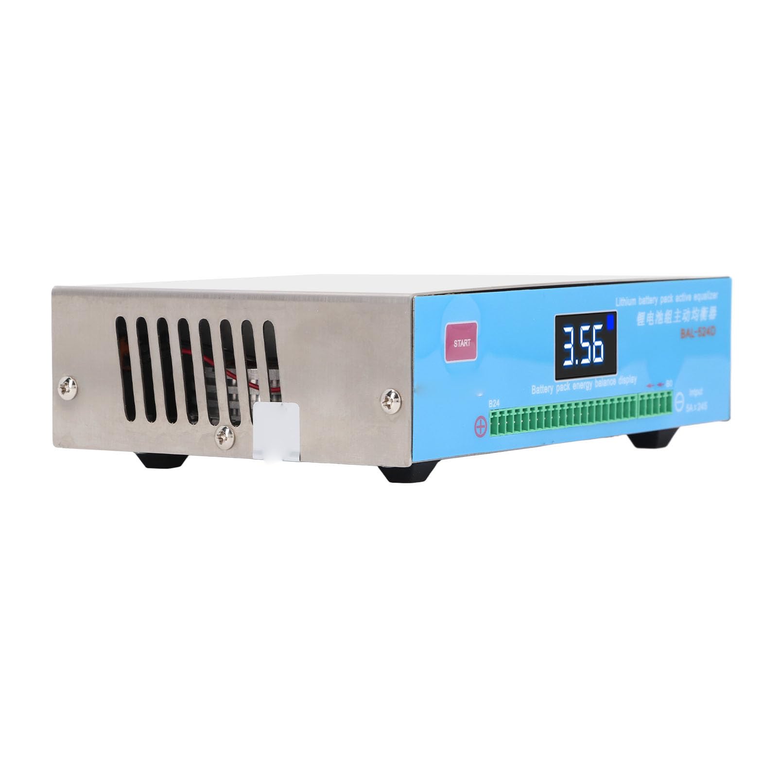 Eujgoov Equalizzatore Attivo, Bilanciatore Batteria Al Litio Gruppo Intero 4-24 Corde Condensatore di Equalizzazione Trasferimento Energetico Display LED Automatico Trasformatore Nanocristallino