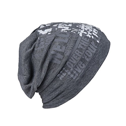 Buy iSWEVEN Unisex Cotton Beanie Cap Slouchy Printed Beanie and