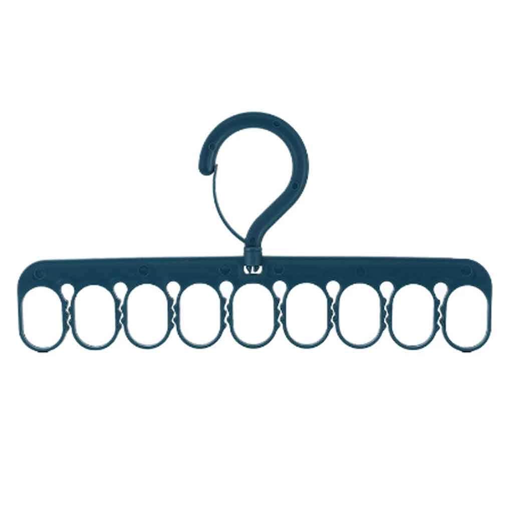 MOBYGKFY Multifunctional Drying Rack Hanger Windproof Underwear Hanger Socks Household Wardrobe Hanger Storage Hangers for Clothes(Grey)