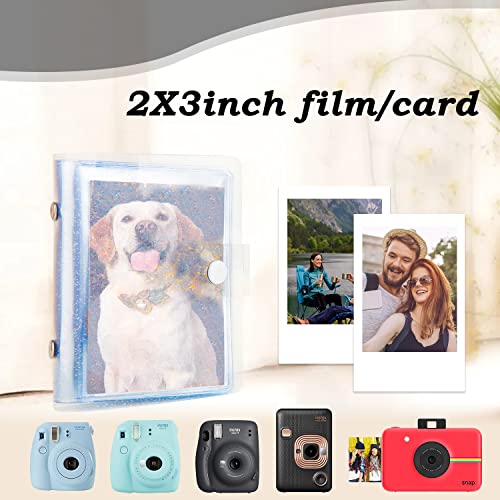 2Packs 36 Pockets 2x3 Photo Album for Fujifilm Instax Mini 12 11 9 99 90 8+ 8 7s 7+ 40 26 25 evo Instant Camera, Polaroid Snap, Z2300, SocialMatic Instant Cameras & Zip Instant Printer (White) - Thumbnail 3