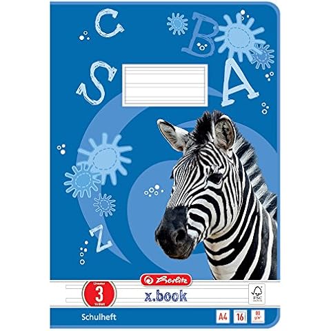 Herlitz 3321809 Schulheft, DIN A4, Lineatur 27/liniert Cover