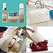 Cosmetic Bag & Travel Size TSA-Approved Bottles of Anti Aging Face Wash, Alcohol Free Toner & Face Moisturizer. Best Skin Care While Travelling - A Great Gift Idea. Re-Usable as a Make Up Bag
