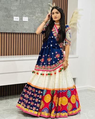 Indian ready to wear Chaniya choli for women flared lehenga choli with stitched blouse.3
