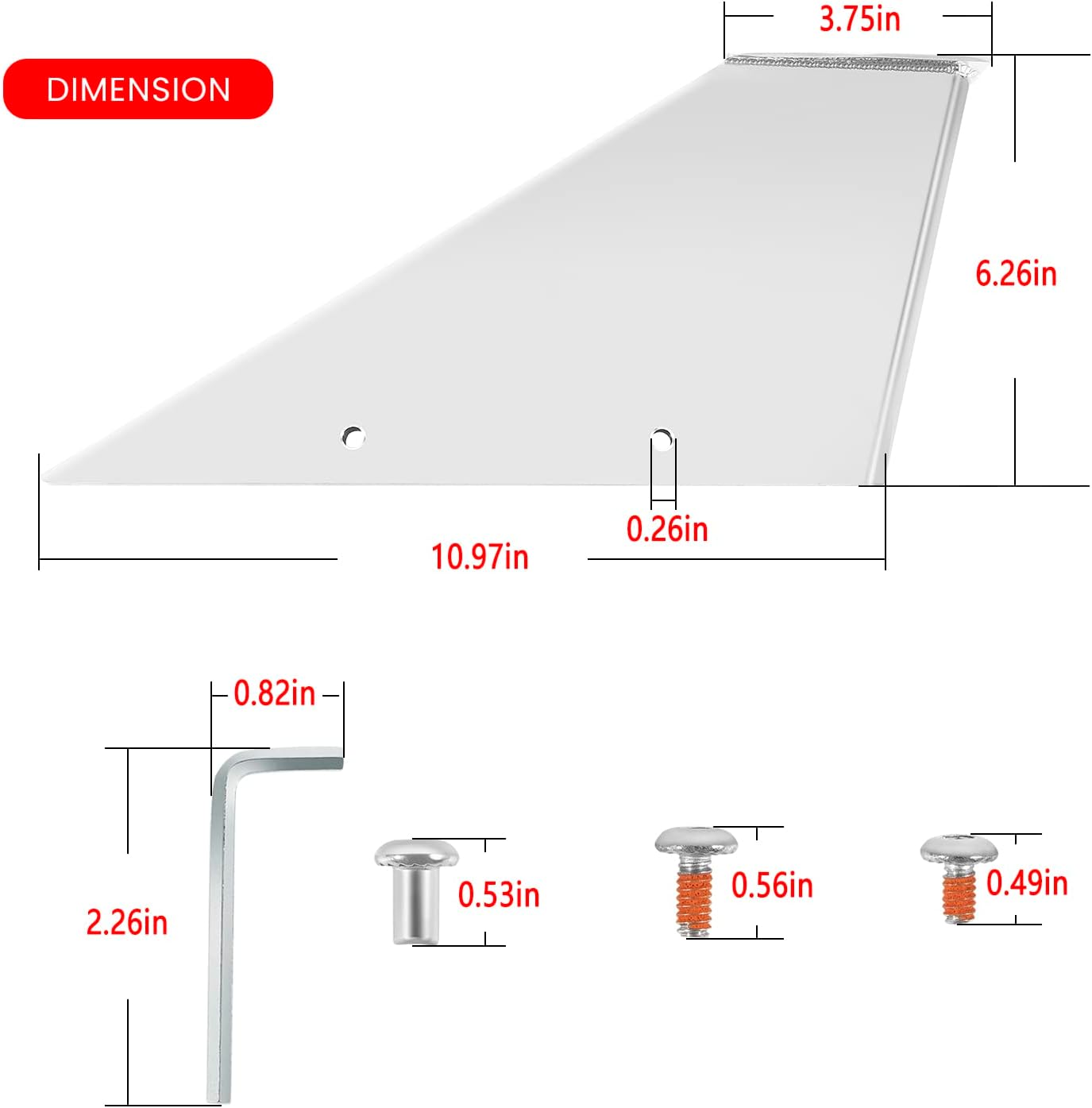 27151 Skeg Guard for Yamaha 150HP 175HP 200HP 300HP Fix Damaged Skeg Stainless Steel Safe-Skeg