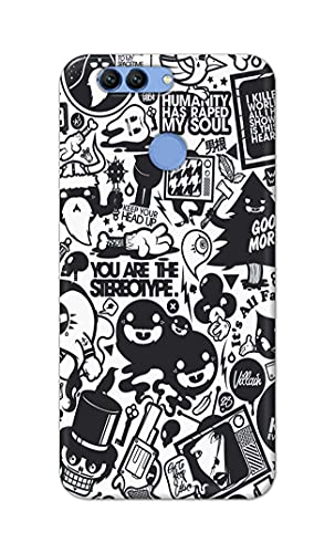 Image of PRINTFIDAA Printed Hard Back Cover Case for Huawei Nova 2 Plus | Huawei Nova 2+ Back Cover (Mixed Cartoon) -1302