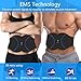 FDA Cleared, ABS Stimulator - EMS Muscle Stimulator, Portable Muscle Training for Abdomen, Abdominal Toning Belt, Fitness Ab Workout Equipment for Women and Men, Black Blue