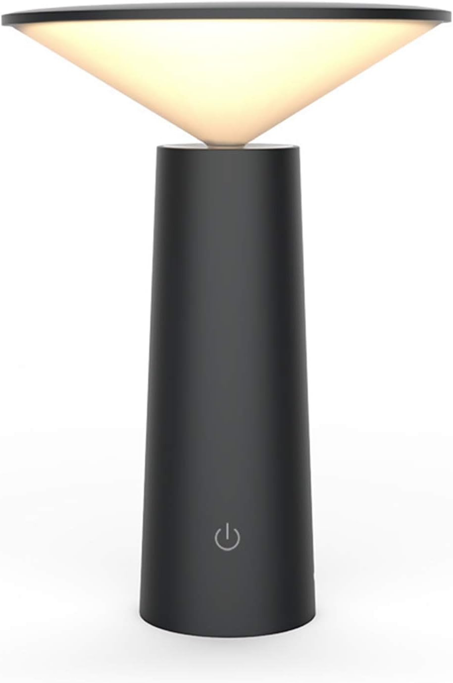 Dimmable Table Lamp Bedside Table Lamp Dimmable Eye Caring Lamp with Color Changing Touch Senor Control USB Rechargeable for Room Bedroom Black (Black)