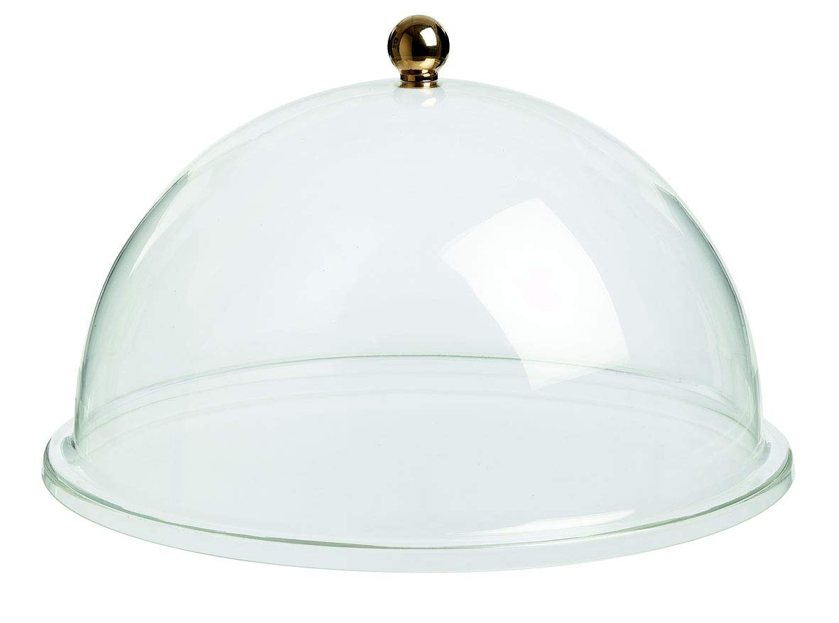 Visiodirect Cloche à fromages Rond en Acrylique Transparent D : 400x200 mm