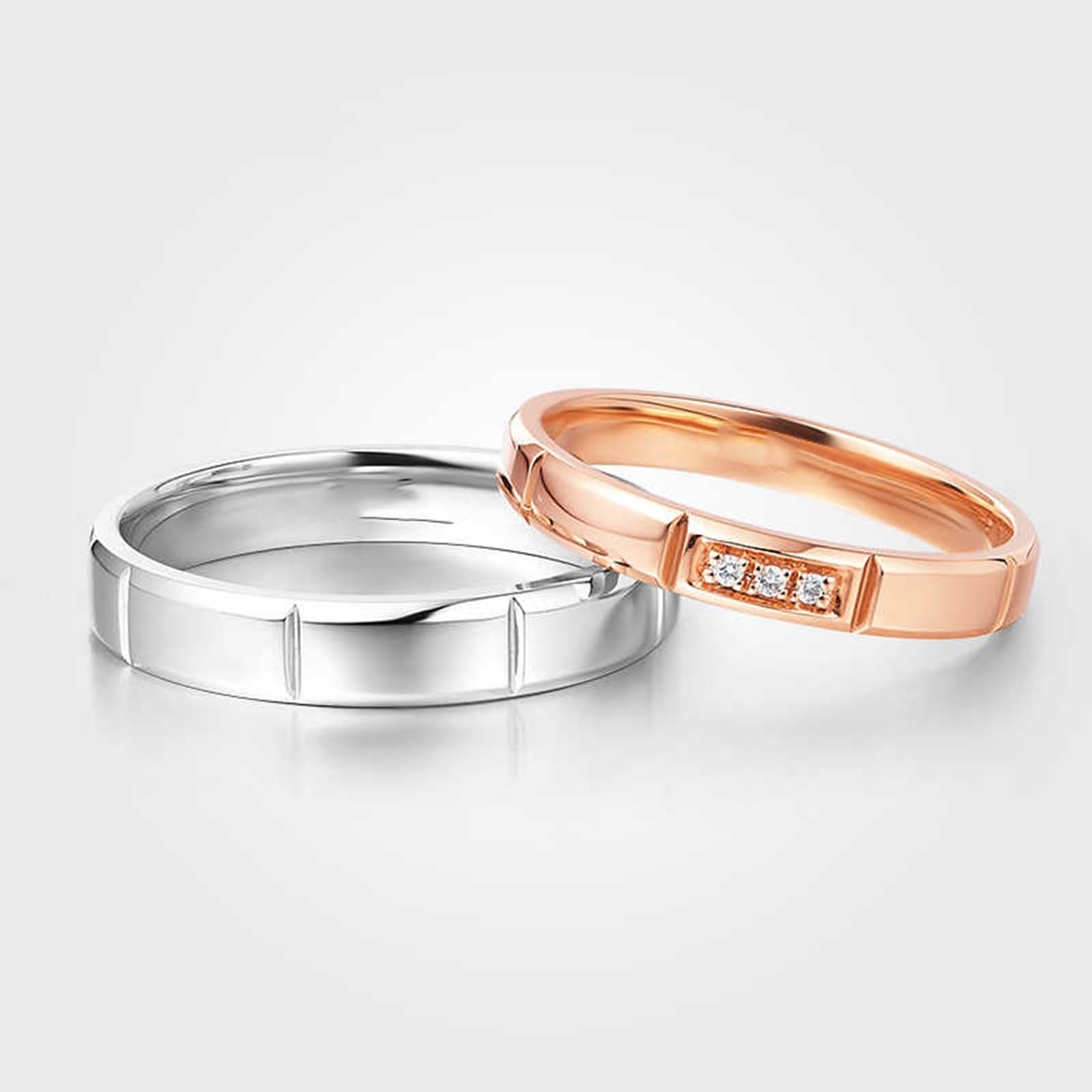 Anillo para hombre de oro auténtico, 3,8 mm, anillo de compromiso de oro auténtico 375, apto para hombres, talla 52 (16,6)