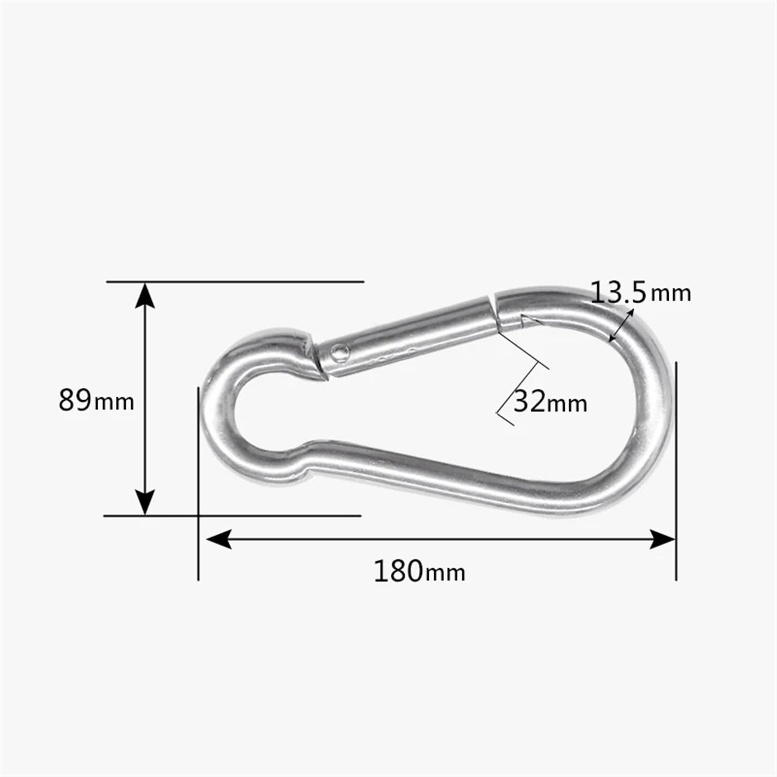 Karabiner, 1Pcs 304 316 Edelstahl Karabiner Karabinerhaken Federschnalle Schlüsselanhänger