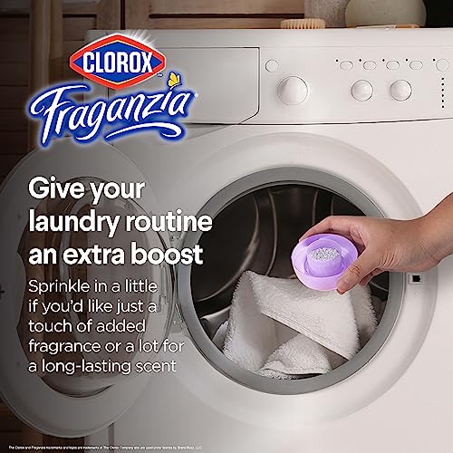 Image of Clorox Fraganzia Laundry Scent Booster Crystals, In-Wash Fragrance Beads for Fresh-Smelling Clothes & Linens, Safe for All Fabrics & Colors, Easy-Pour Bottle, Lavender with Eucalyptus, 70 Oz - 6 Pack