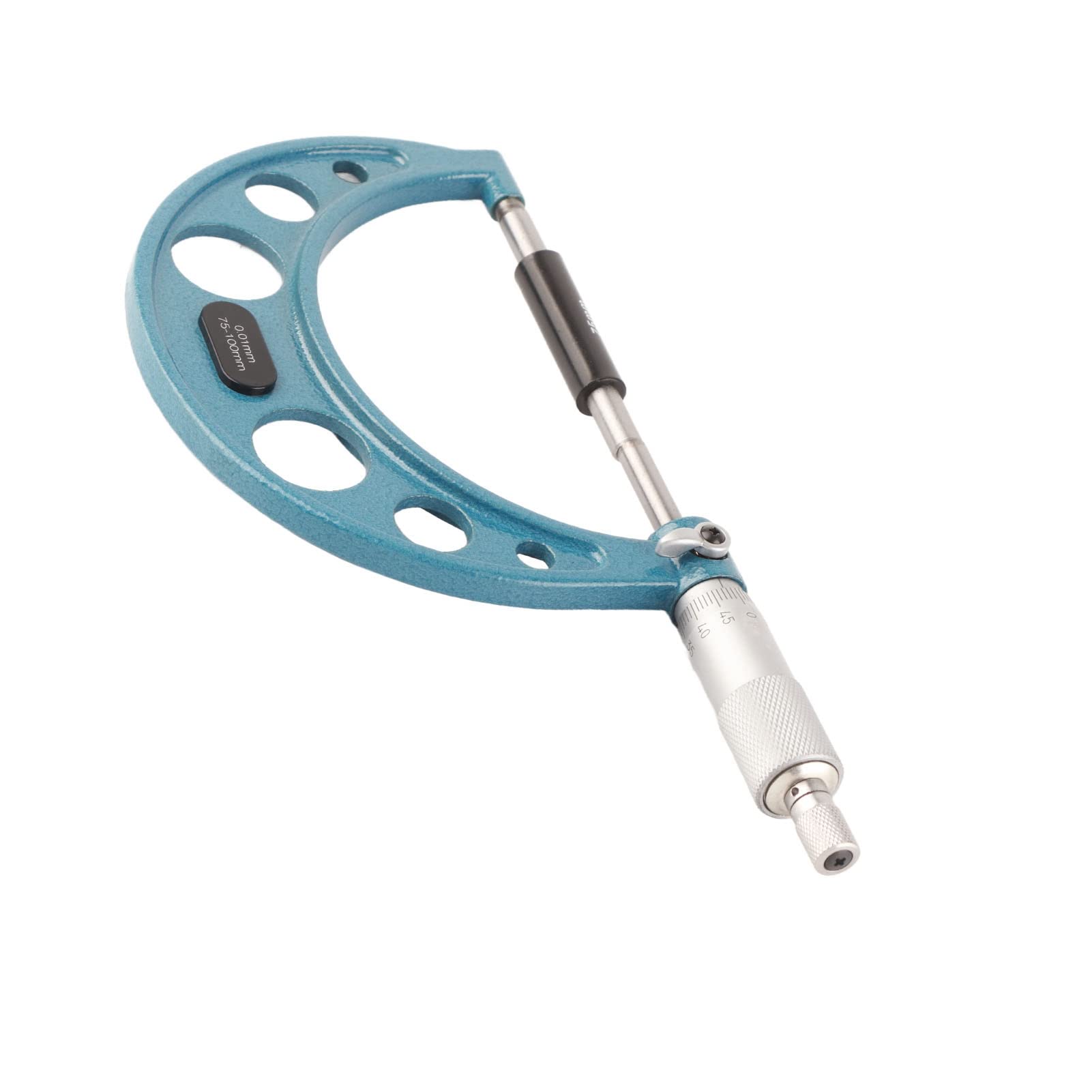 Micromètre Extérieur en Acier Inoxydable, Outil de Mesure avec épaisseur en Acier de Haute Précision de 0,01 Mm (75-100mm)