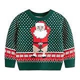 クリスマス セーター キッズ ベビー服 ノルディック柄 プルオーバー 面白い 可愛い 女の子 男の子 韓国 子供服 インナー トップス 男女兼用 ニット 防寒 長袖 春秋冬 ニットセーター 子供 丸首 厚手 暖かい 新年 プレゼント Christmas-34