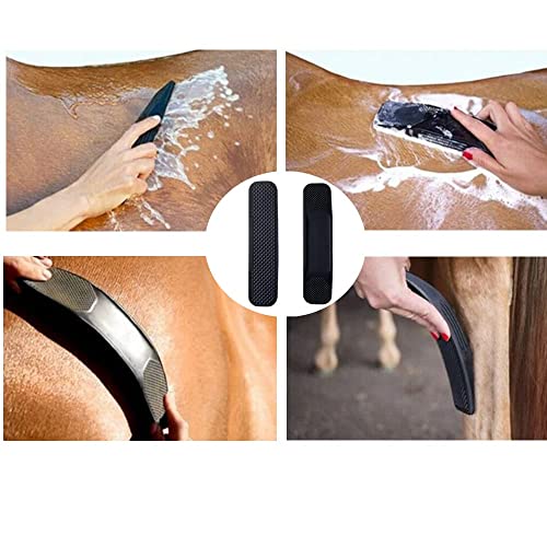 Horse Grooming Brushes, 6-in-1 Horse Grooming Brush, Massage Comb for Horses Massage and Care, Painless Removal of Loose Hair - Image 2