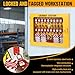 ALINUOYQ Industrial Lockout Tagout Station, Complete Loto Kit with 20 Safety Padlocks 6 Hasps 60 Tags, Lock Out Kit Cabinet for Electrical Equipment Maintenance