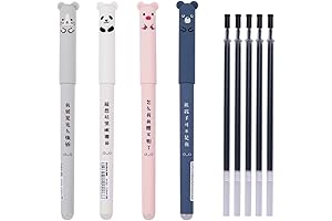 Cute Kawaii Cartoon Cat Pig Bear Panda Animal Gel Ink Black Pen...