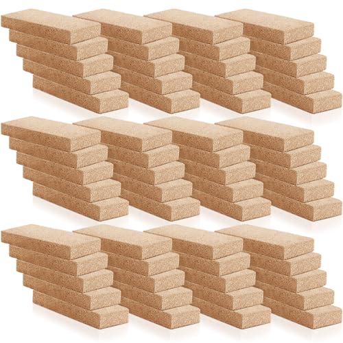 Ripeng 60 Pcs Insulating Fire Brick 3218 F Rated Fire Bricks for Fireplaces Forges Heat Oven Kilns Wood Stove Insulation Block for Metal Clay Firing Jewelry Soldering, 9 x 4.5 x 1.25 Inch