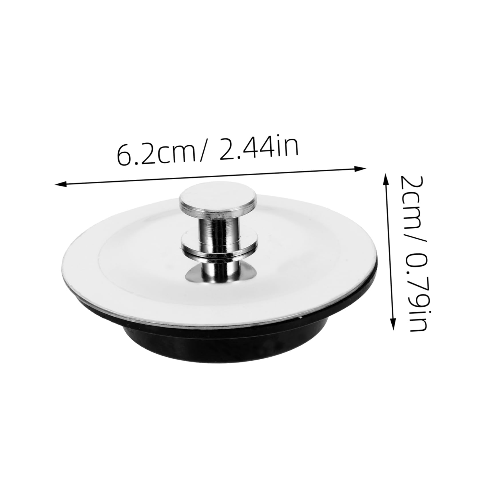 ABOOFAN Drain Stopper and Hair Catcher for Bathtubs Easy to Clean Bathroom and for Use Includes Black Rubber Stopper