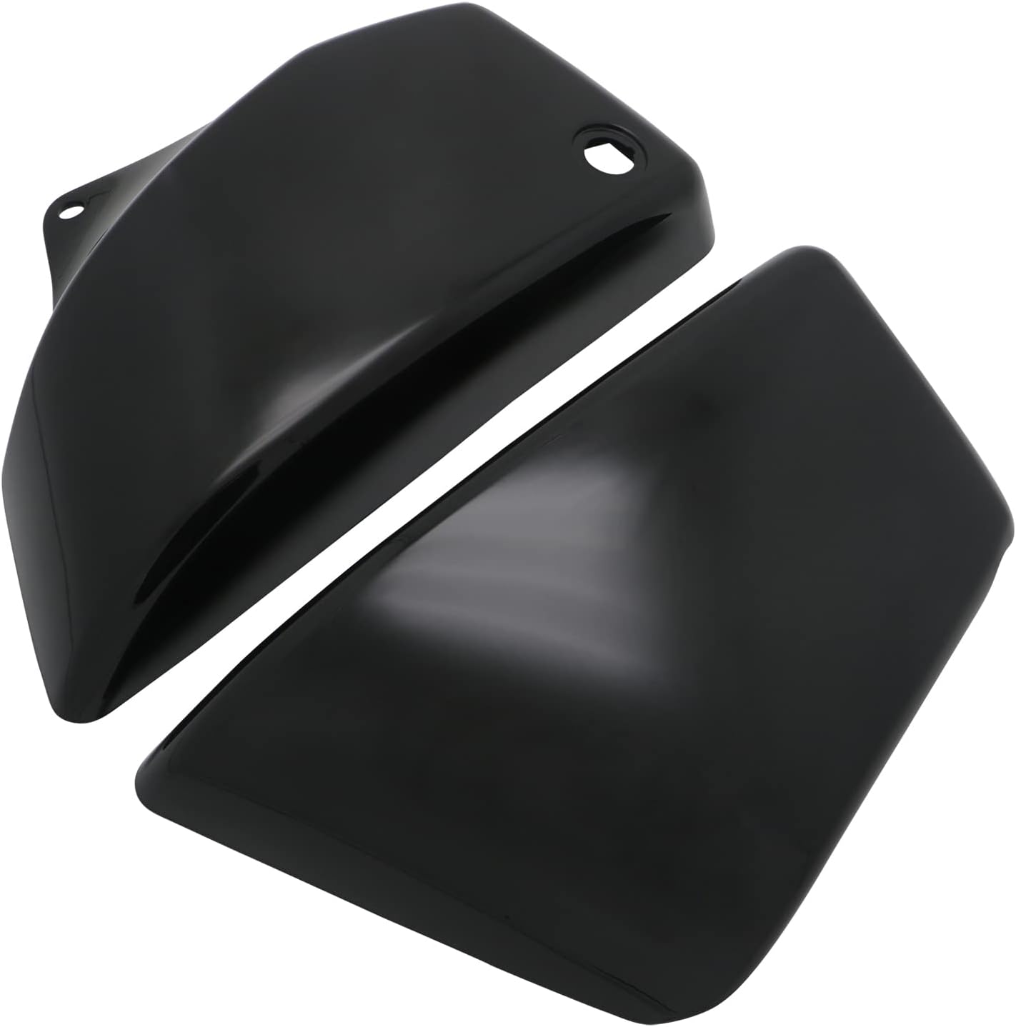 Motorcycle Left & Right Battery Fairing Covers Side Panel Oil Tank Cover For Honda Shadow ACE/Aero/Sabre VT1100 1999-2008(Not fit for Spirit) (Glossy Black)