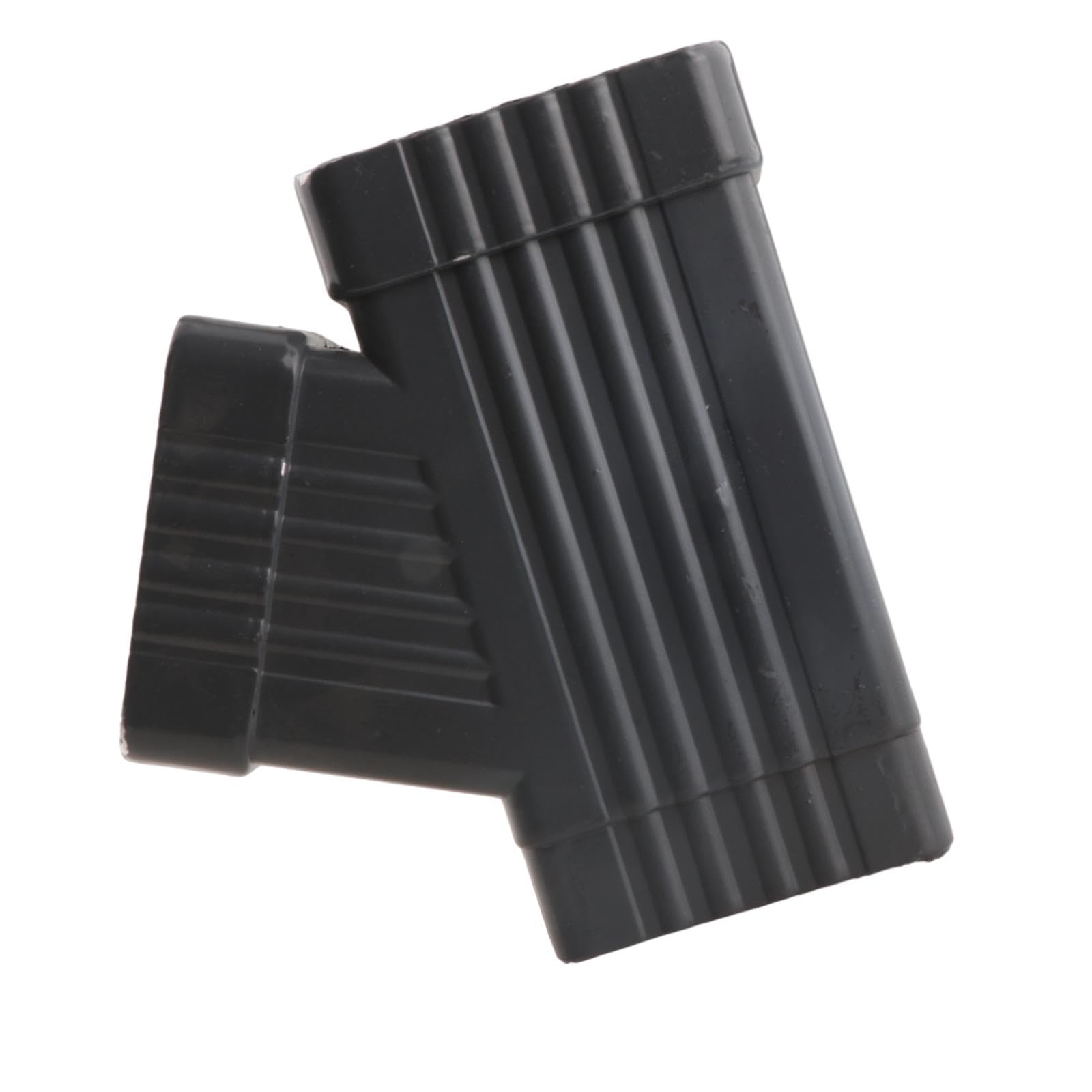 Milageto Pièces de réparation de connecteur en Y pour gouttière de descente pluviale Rallonge de gouttière de pluie en aluminium, 8x10cm Gris