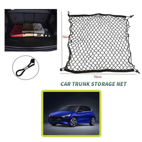 Filet de coffre pour Hyundai i20 GB de 2008 à 2023 noir - 2