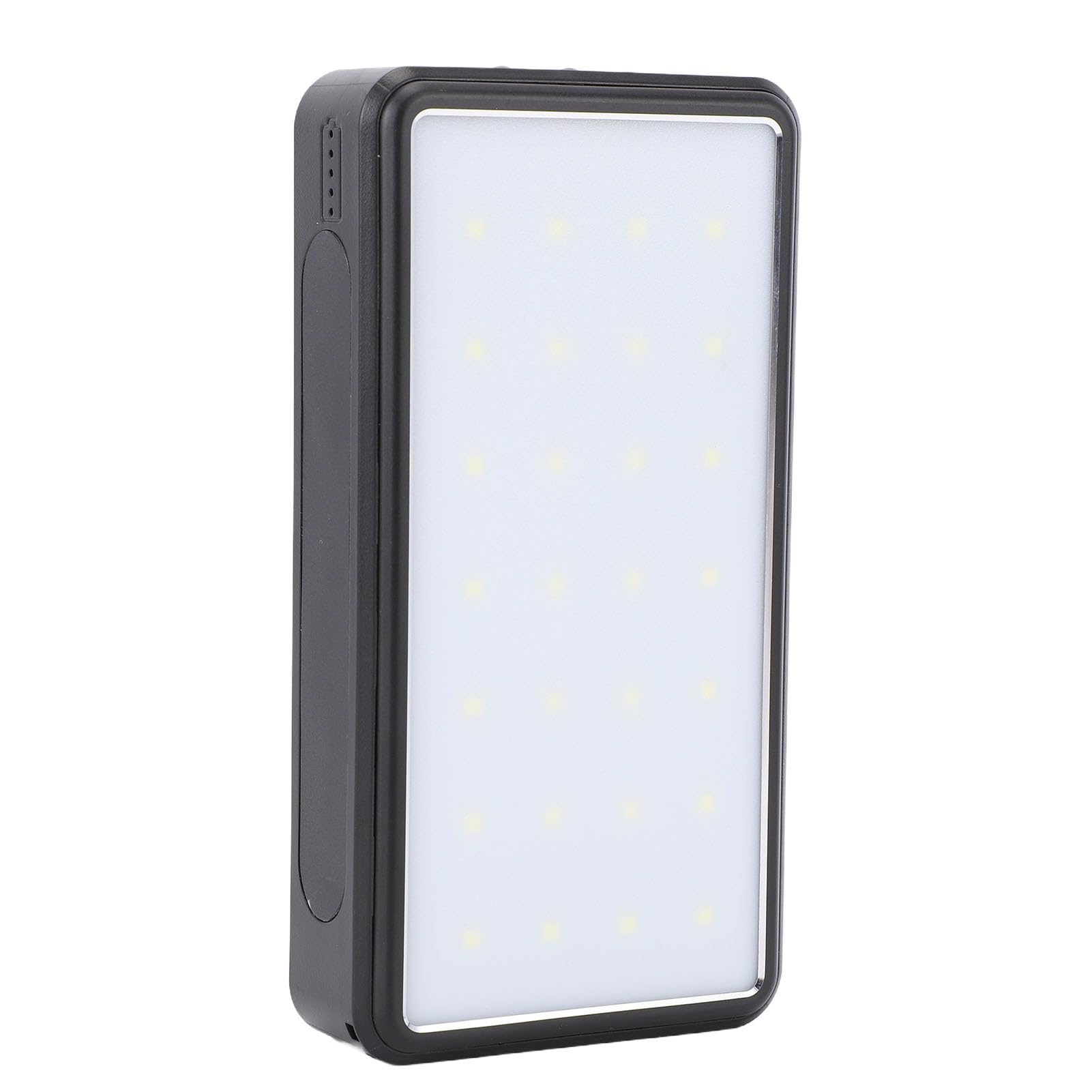 LiebeWH Banque d'énergie Solaire, Chargeur Portable ABS 10 000 MAh avec Port de Type C et Deux Lampes de Poche, Batterie de Secours à Charge Rapide pour Camping, Randonnée, Utilisation d'urgence en