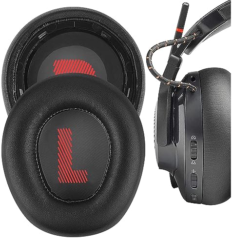 Molkryaz �C���[�p�b�h for JBL QUANTUM 600 �Q�[�~���O�w�b�h�Z�b�g/JBLQUANTUM600BLK �ɑΉ� �����p �w�b�h�z���p�b�h �C���[�N�b�V���� �������[�t�H�[�� (�u���b�N)