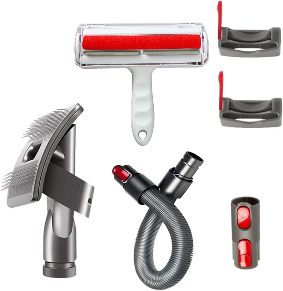 Kit de accesorios de cepillo de pelo de perro y gato compatible con Dyson V6, V7 (SV11), V8 (SV10), V10 (SV12), V11 (SV14), V15, cepillo de