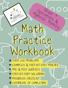 Paperback 4th Grade Math Workbook: Operations & Algebraic Thinking ("I Got This!" for 4th Grade Mathematics) Book