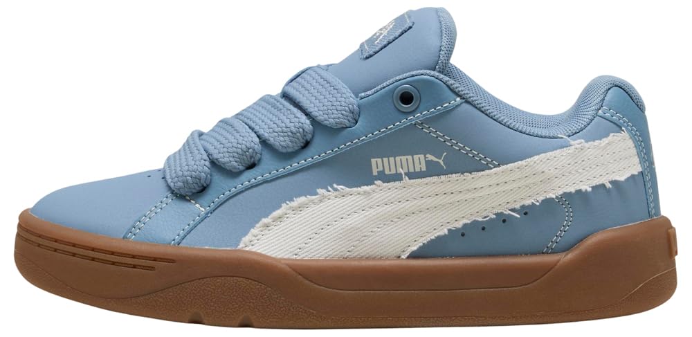 PUMA Unisex Kinder Park Lifestyle Easy Mid 90s Jr Sneaker, Cool Blue, Vapor Grey, PUMA Gold, 5 UK
