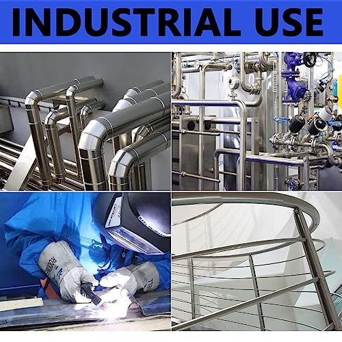 Image of 5 /16 inch OD 304 Stainless Steel Tube, Thickened Pipe Wall & Weldable Tubing, Round Metal Pipe Industrial Straight Tube 12 inch Length (4 Pcs)