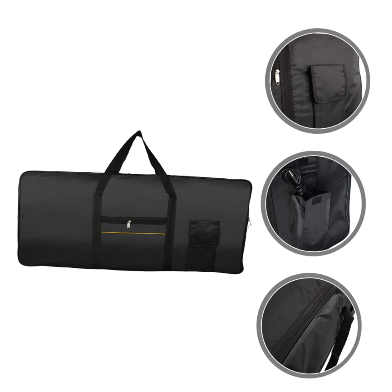 61 Bolsa Negra para Electrónico Oxford Teclas, Teclado