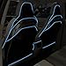 Car Interior Light Strip, 12V Neon Atmosphere Glowing Strobing Electroluminescent Light Glowing EL Wire Cable for Car Door/Console/Seat/Dash Board Decoration (3M Blue)