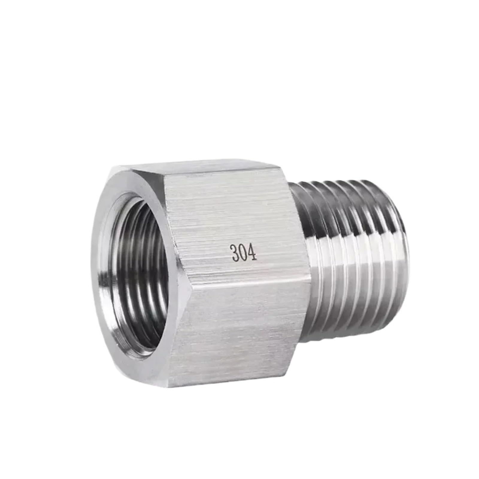 1 casquillo reductor hexagonal BSPT hembra a macho M10 12 1/8" 1/4" 3/8" BSPT NPT, adaptador de acero inoxidable 304 de alta presión para manómetro (M14 x 1,5 macho)