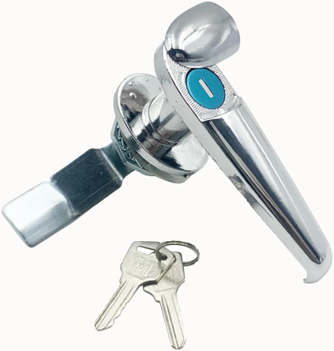 MS308 Factory Cabinet Handle Latch Lock Distribution Box Control Rotary 2 Keys Switch Electrical Panel Industrial(Aluminum Alloy,308-3)