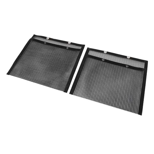 Juego de 2 Bolsas de Malla para Barbacoa 2 Piezas Bolsas de Malla para Barbacoa para Barbacoas Bolsas para Parrilla Fibra de Vidrio Reutilizables Bolsas para Asar Verduras
