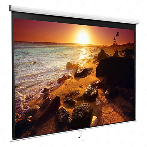Pantalla Manual Proyector 84 Pulg 16:9 Para Cine En Casa miniatura 3
