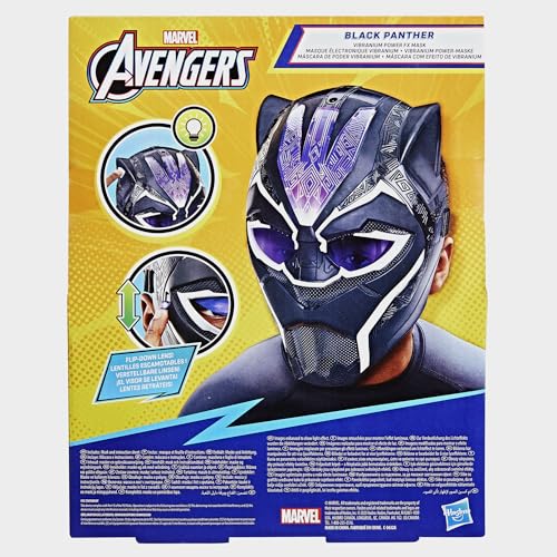 Máscara Black Panther Marvel regalo de cumpleaños para niños y niñas de 5 años 4