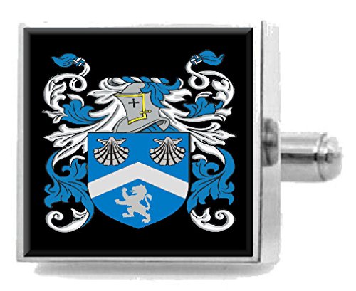 Clip para corbata Strutt England con diseño de escudo de armas familiar de metal