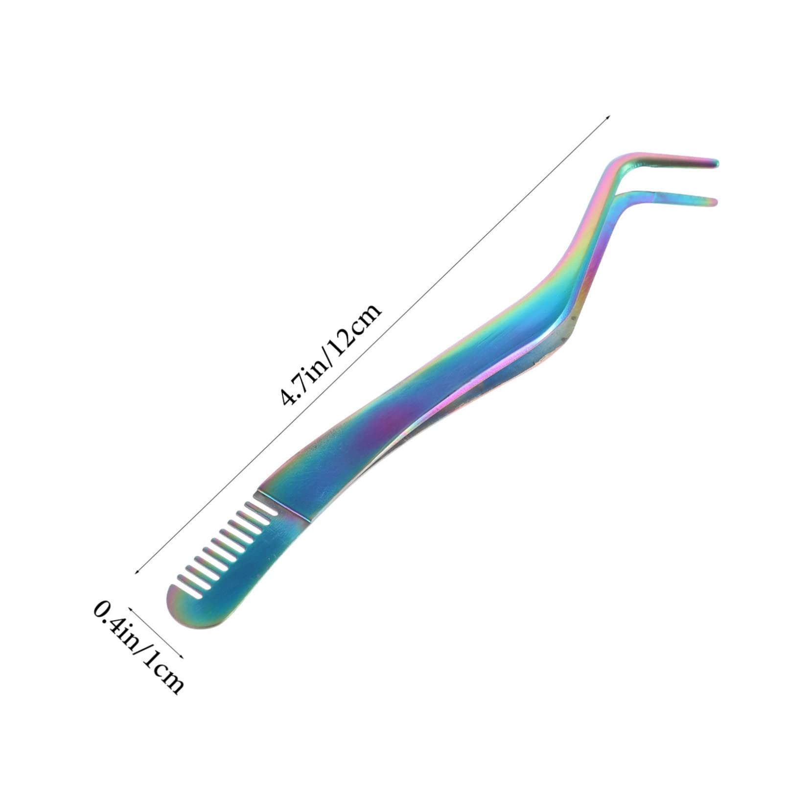 PartyKindom Eyelash Extension Tweezers Comb Precision Lash Applicator for False Lashes