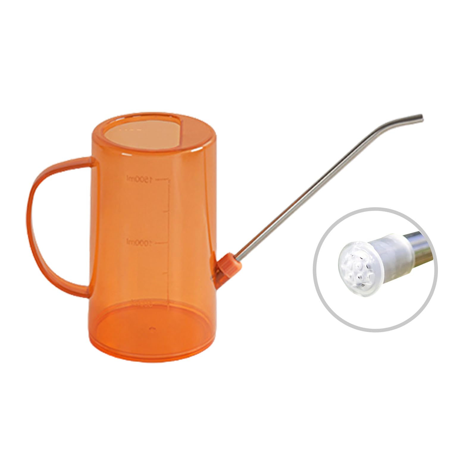 Spout Watering Can 1.5L Capacity with Comfortable Grip Handle and Easy Control Clear Designs Gardening Accessories Long Spout Watering Pots