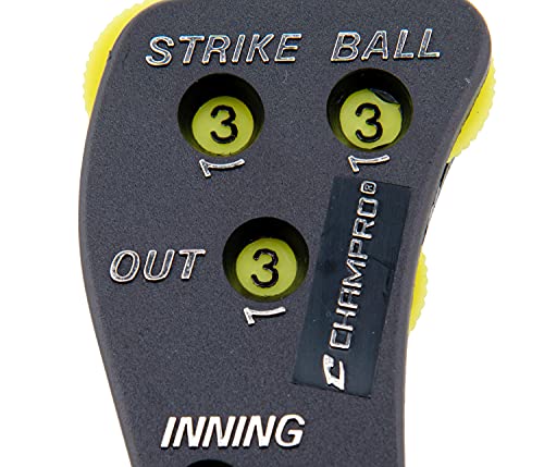 Champro A042P Umpire Indicator With 4 Optic Yellow Dials (Black) #TOP2