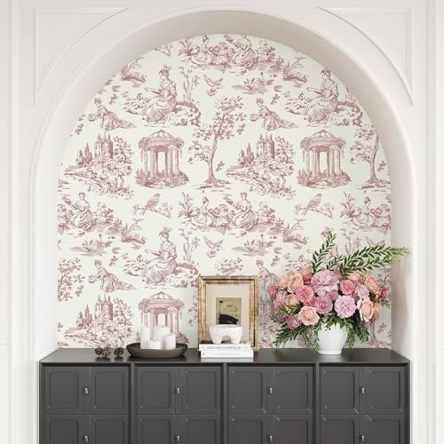 Image of Peel and Stick Wallpaper Floral Flowers Leaves Vinatge Woodland Forest Watercolor Birds Elegant Pattern Design Tropical Wallpaper Contact Paper Botanical Wallpaper Removable Wall Decor 16.5By87INCH