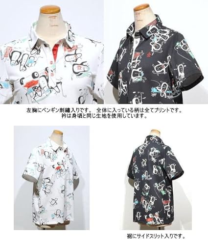 Munsing Wear ペンギン総柄　半袖ゴルフウェア ストレッチ ゲーム半袖ポロシャツ(半袖シャツ・ポロシャツ)|Penguin by