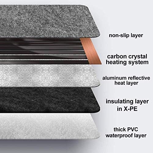 review Heating Pad, Heated Blanket, Heating Electric Blanket in Autumn and Winter Double-Control Temperature Adjustment Small Safe Household dehumidification and Single-Person Electric Mattress