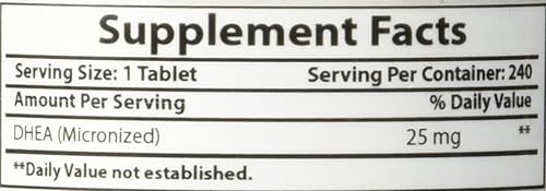 Miniatura 8 de Best Naturals Dhea 25mg Suplemento 240 tabletas - Apoya los niveles hormonales equilibrados para hombres y mujeres - Promueve un envejecimiento