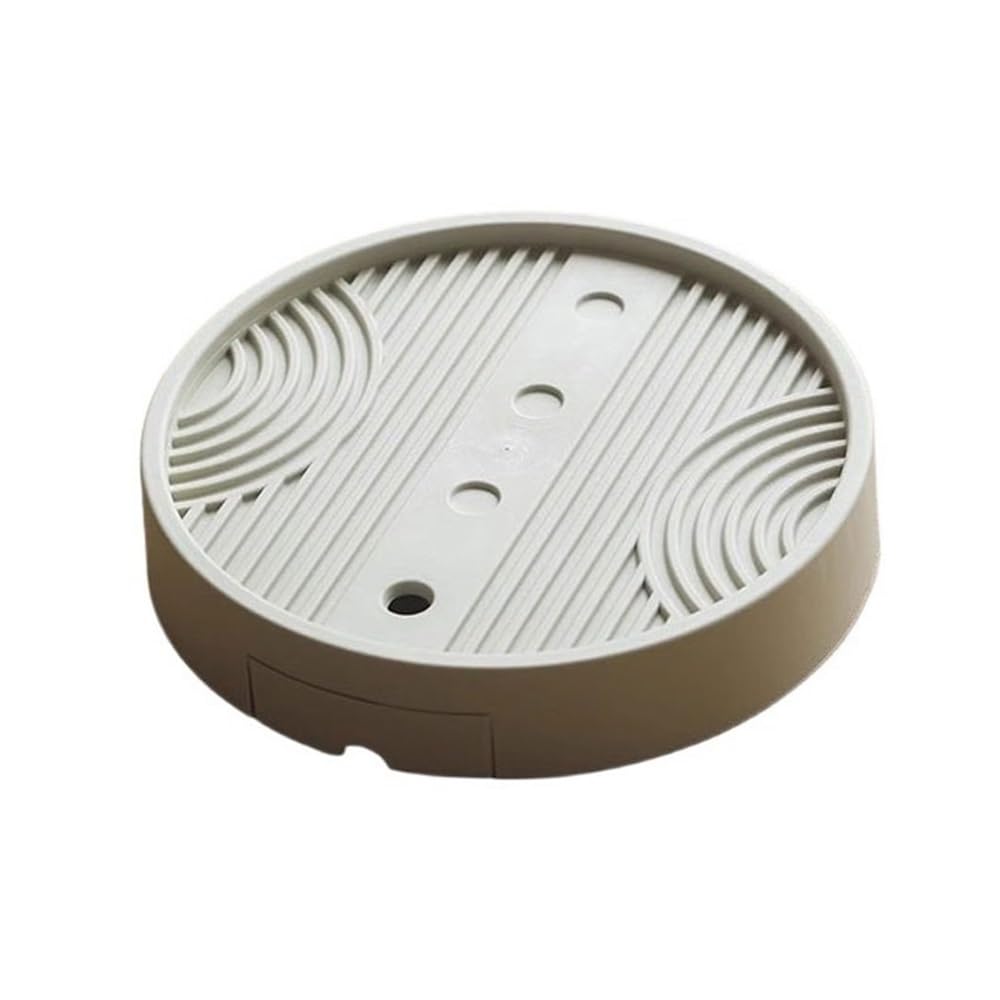 Support à bonsaï Support de présentation for bonsaï à poulie mobile invisible, plateau d'égouttement en plastique for plantes(Petit)
