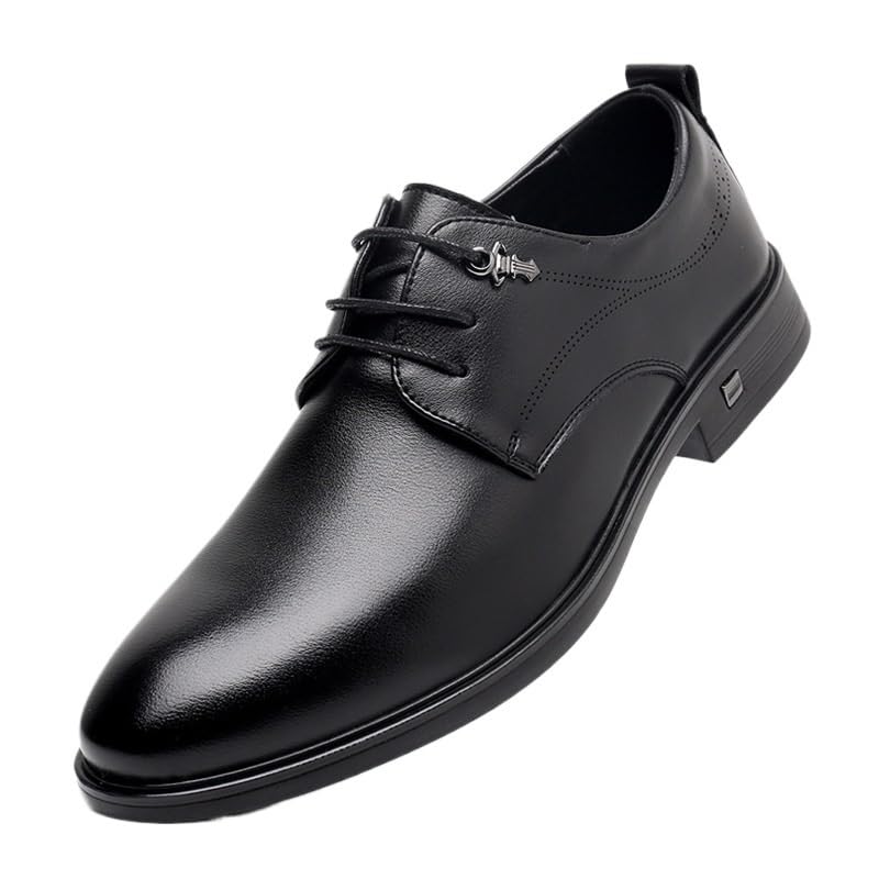 Men's Oxfords Business Dress Shoes Men's Classic Pointed Toe Tuxedo Brogue Business Shoes Casual Retro Wedding Work Oxfords Shoes Formal Casual Brogue Elegant Dressy Derby Shoes(9)
