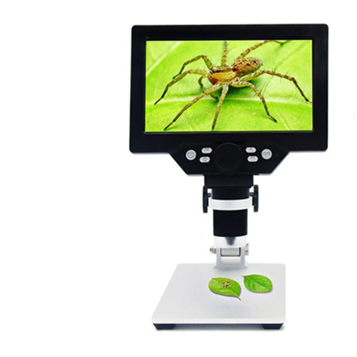 Mikroskopzubehör G1200 Elektronisches Digitalmikroskop Mit Stufenlosem Zoom, 7-Zoll-Hd-LCD-Display, Ohne Batterie