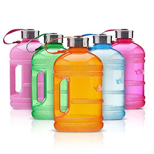 Supplify Gym Bottle Flasche BPA und DEHP freier Kunststoff - der Trend Wasserkanister (Rosa, 1,89 L)